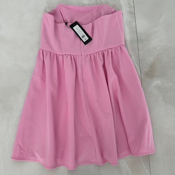 NWT FRENCH CONNECTION Whisper Strapless Peplum Dress PRICED TO SELL! - Picture 3 of 8